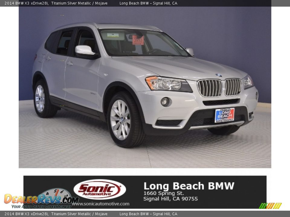 2014 BMW X3 xDrive28i Titanium Silver Metallic / Mojave Photo #1