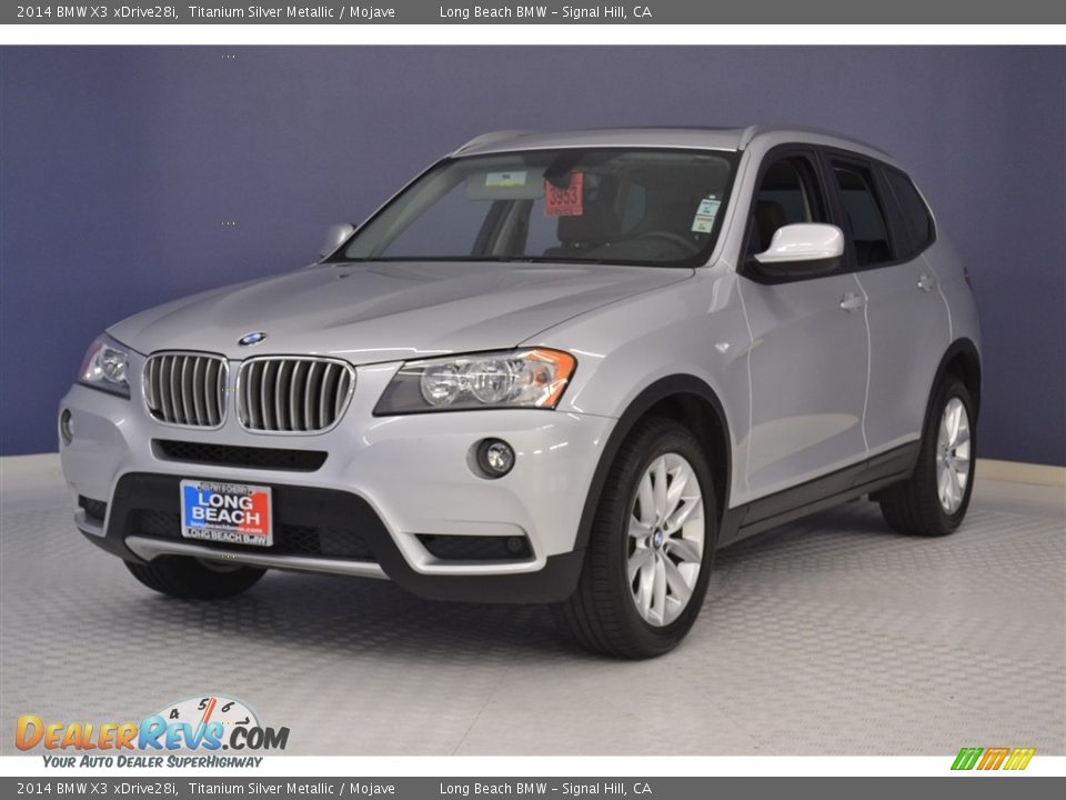 2014 BMW X3 xDrive28i Titanium Silver Metallic / Mojave Photo #3