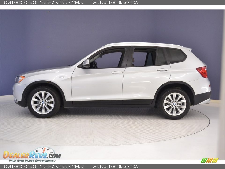 2014 BMW X3 xDrive28i Titanium Silver Metallic / Mojave Photo #4