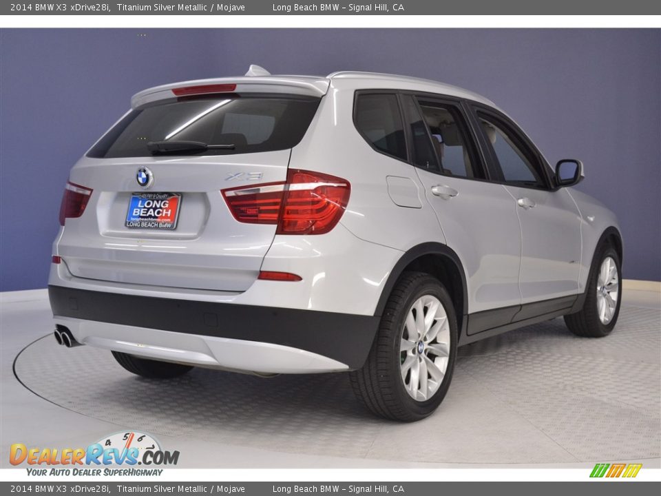 2014 BMW X3 xDrive28i Titanium Silver Metallic / Mojave Photo #7