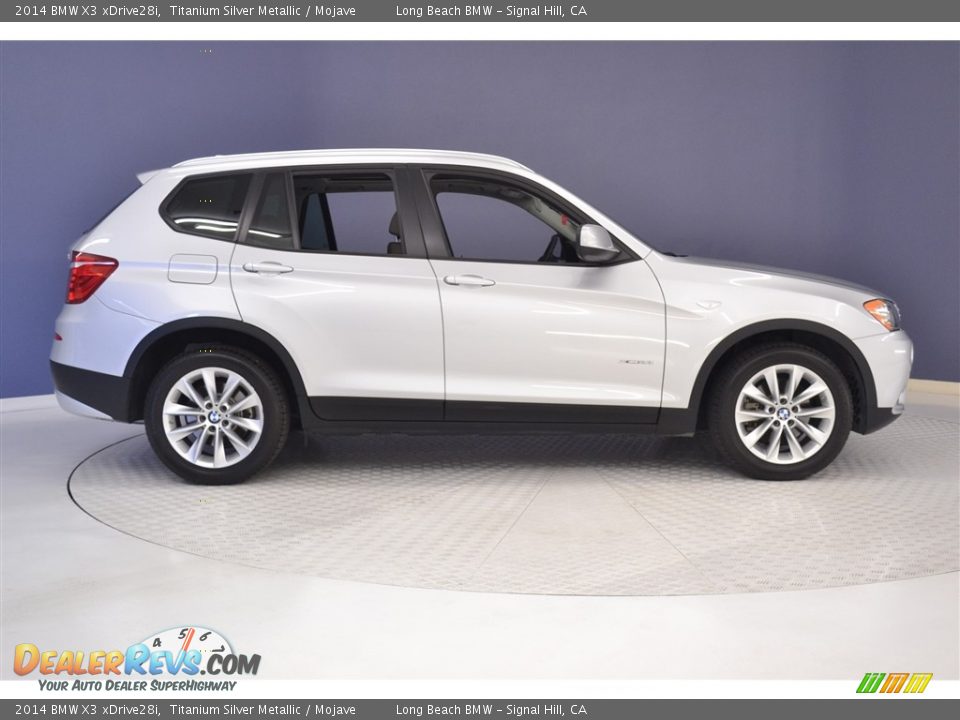 2014 BMW X3 xDrive28i Titanium Silver Metallic / Mojave Photo #8