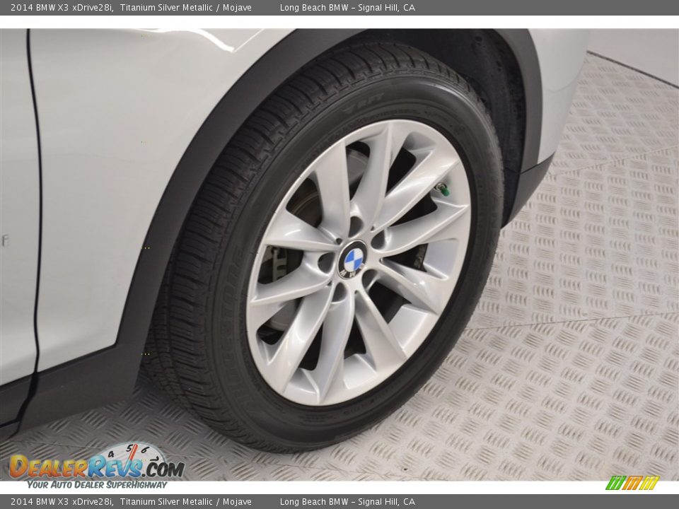 2014 BMW X3 xDrive28i Titanium Silver Metallic / Mojave Photo #9