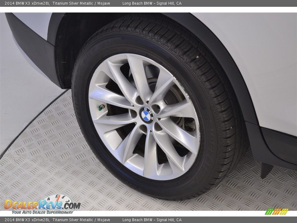 2014 BMW X3 xDrive28i Titanium Silver Metallic / Mojave Photo #10