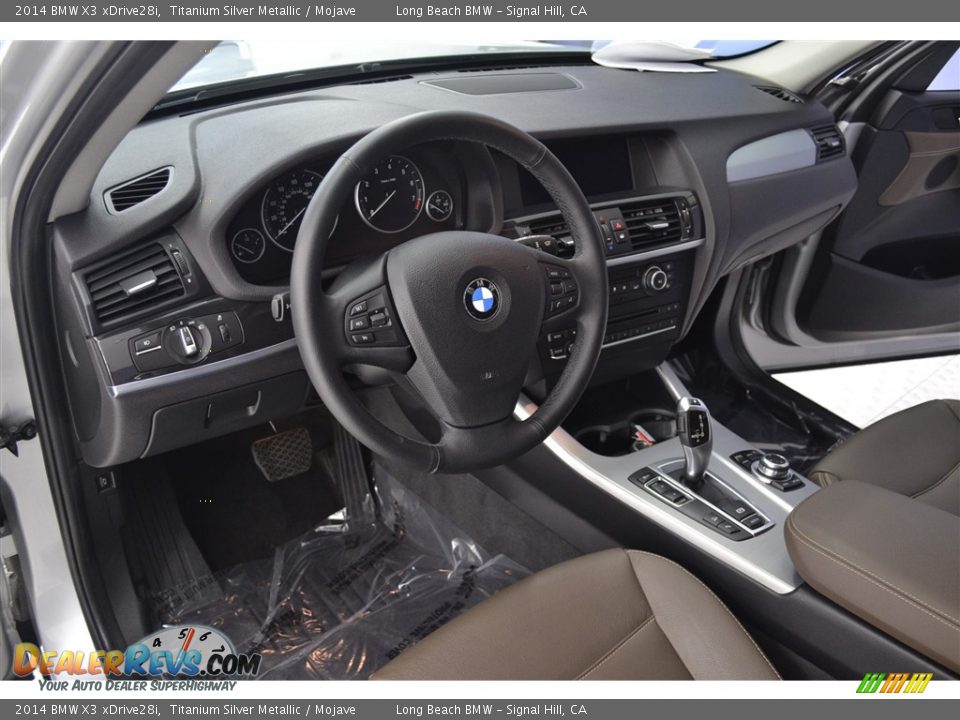 2014 BMW X3 xDrive28i Titanium Silver Metallic / Mojave Photo #11