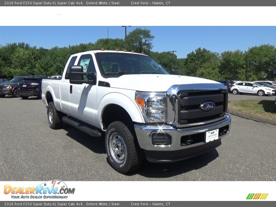 2016 Ford F250 Super Duty XL Super Cab 4x4 Oxford White / Steel Photo #1