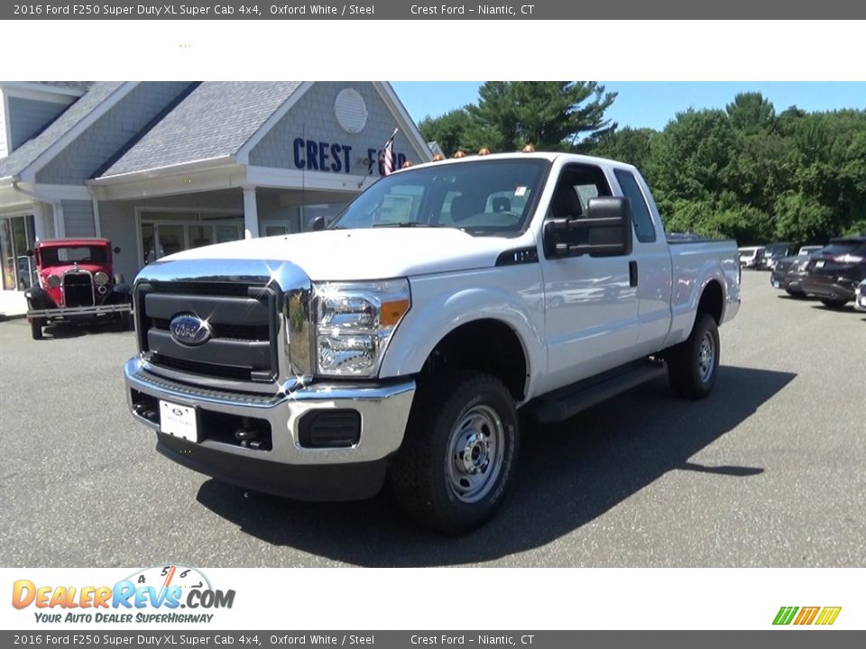 2016 Ford F250 Super Duty XL Super Cab 4x4 Oxford White / Steel Photo #3