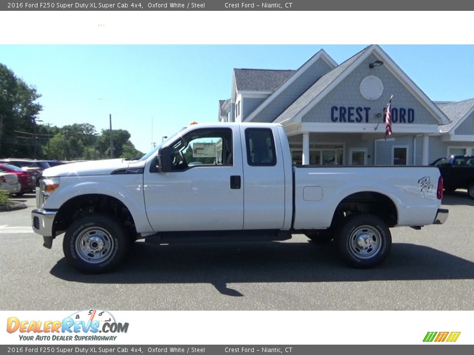 2016 Ford F250 Super Duty XL Super Cab 4x4 Oxford White / Steel Photo #4