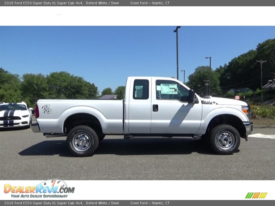 2016 Ford F250 Super Duty XL Super Cab 4x4 Oxford White / Steel Photo #8