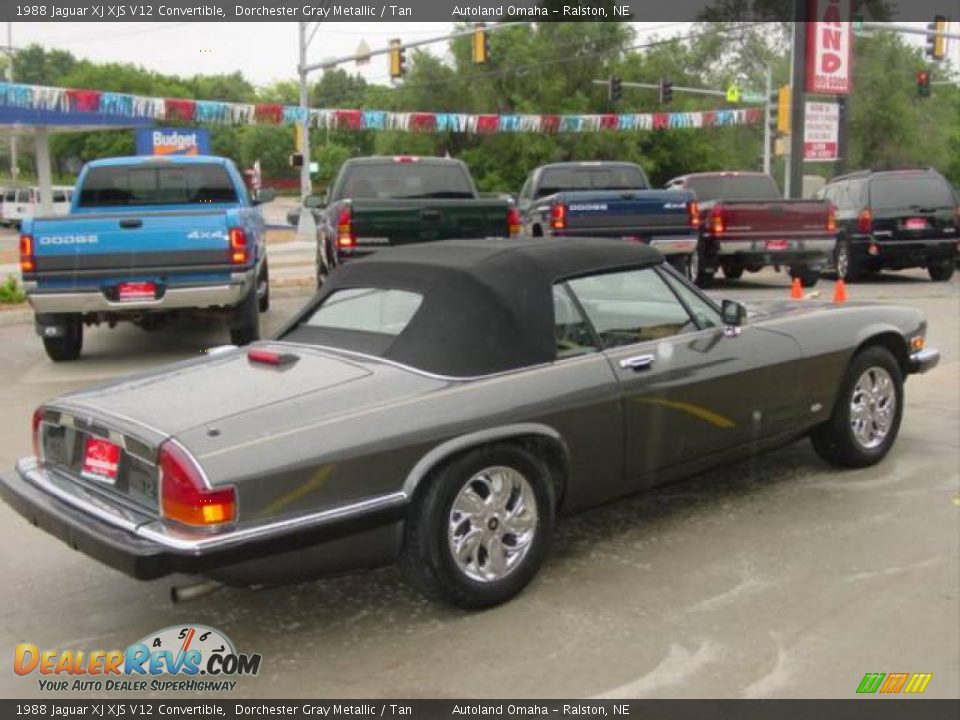 1988 Jaguar XJ XJS V12 Convertible Dorchester Gray Metallic / Tan Photo #3