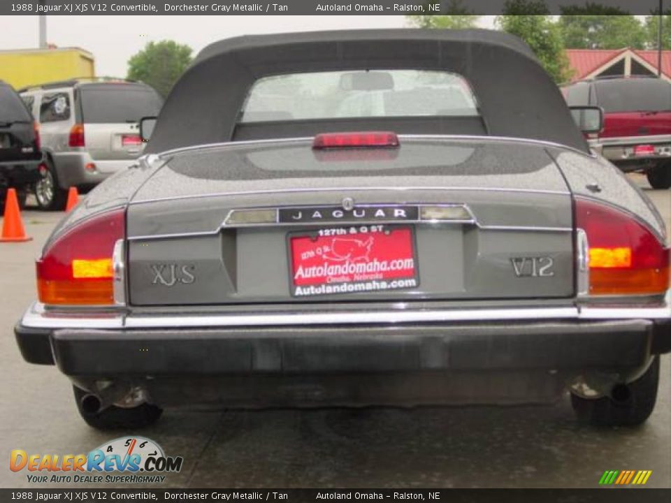1988 Jaguar XJ XJS V12 Convertible Dorchester Gray Metallic / Tan Photo #4
