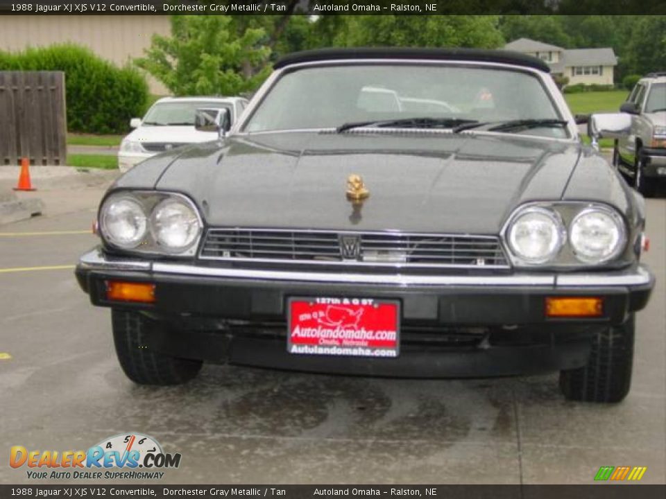1988 Jaguar XJ XJS V12 Convertible Dorchester Gray Metallic / Tan Photo #5