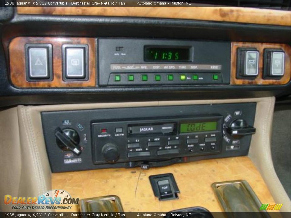 1988 Jaguar XJ XJS V12 Convertible Dorchester Gray Metallic / Tan Photo #11