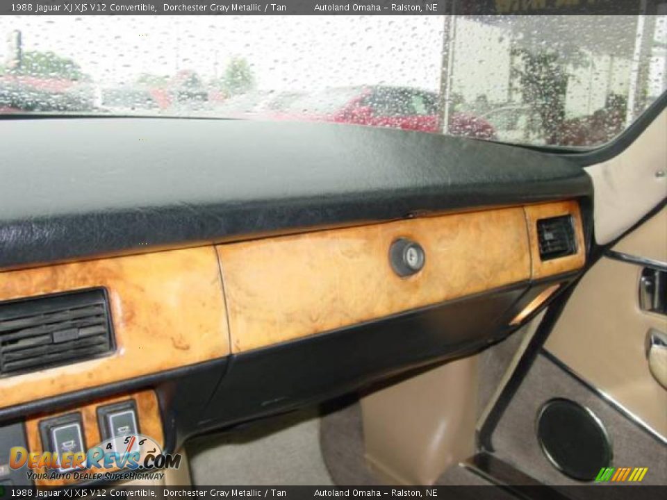 1988 Jaguar XJ XJS V12 Convertible Dorchester Gray Metallic / Tan Photo #13