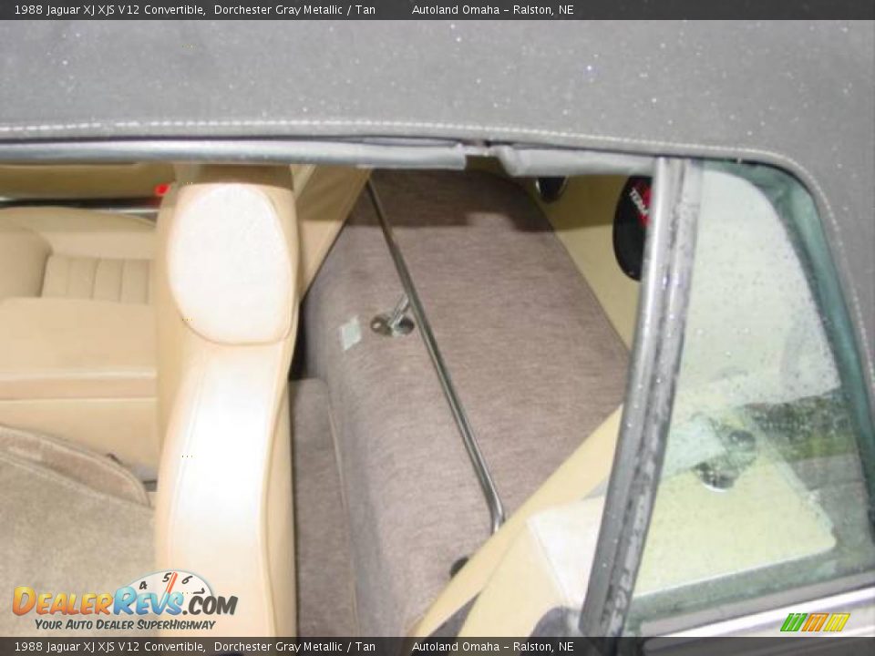 1988 Jaguar XJ XJS V12 Convertible Dorchester Gray Metallic / Tan Photo #14