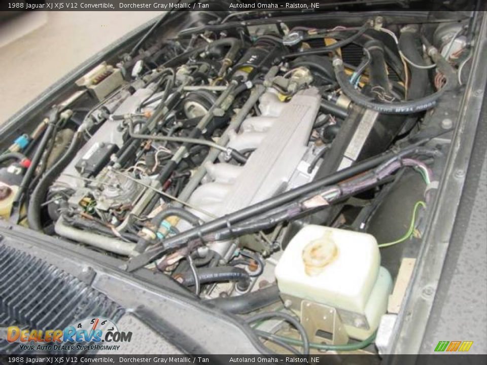 1988 Jaguar XJ XJS V12 Convertible Dorchester Gray Metallic / Tan Photo #18