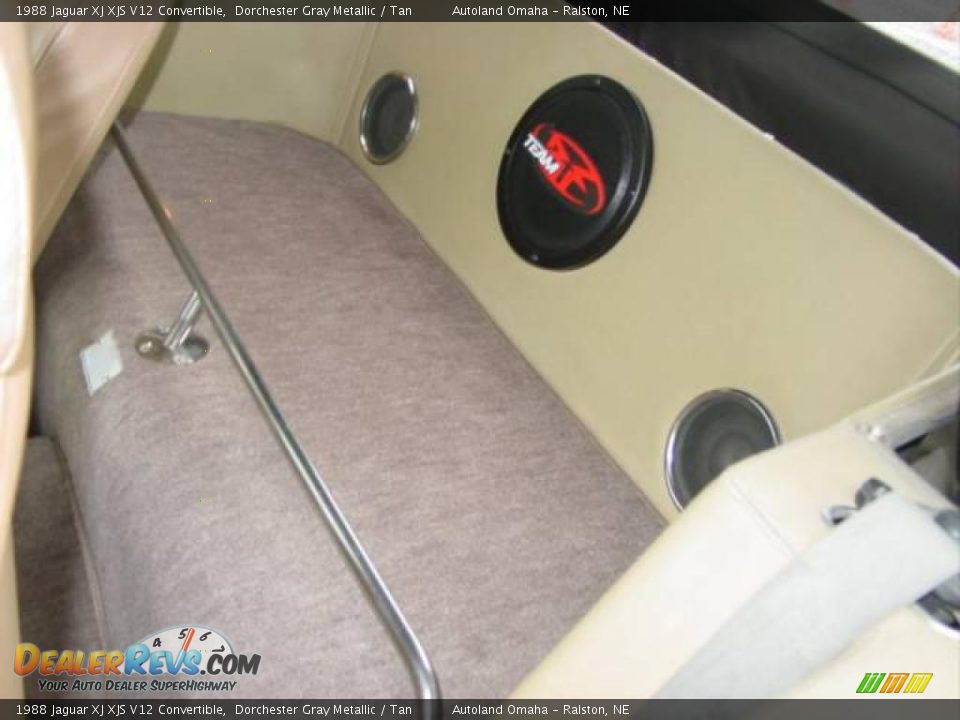 1988 Jaguar XJ XJS V12 Convertible Dorchester Gray Metallic / Tan Photo #20