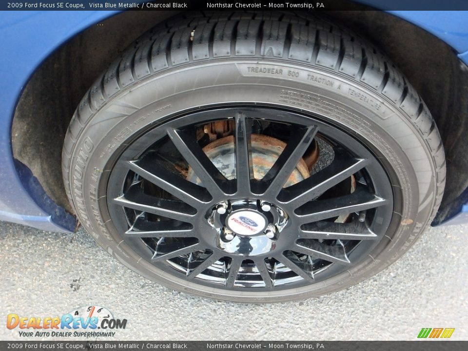 2009 Ford Focus SE Coupe Vista Blue Metallic / Charcoal Black Photo #5