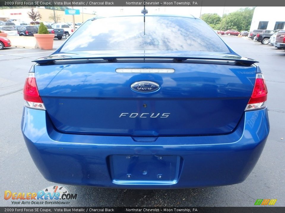 2009 Ford Focus SE Coupe Vista Blue Metallic / Charcoal Black Photo #8