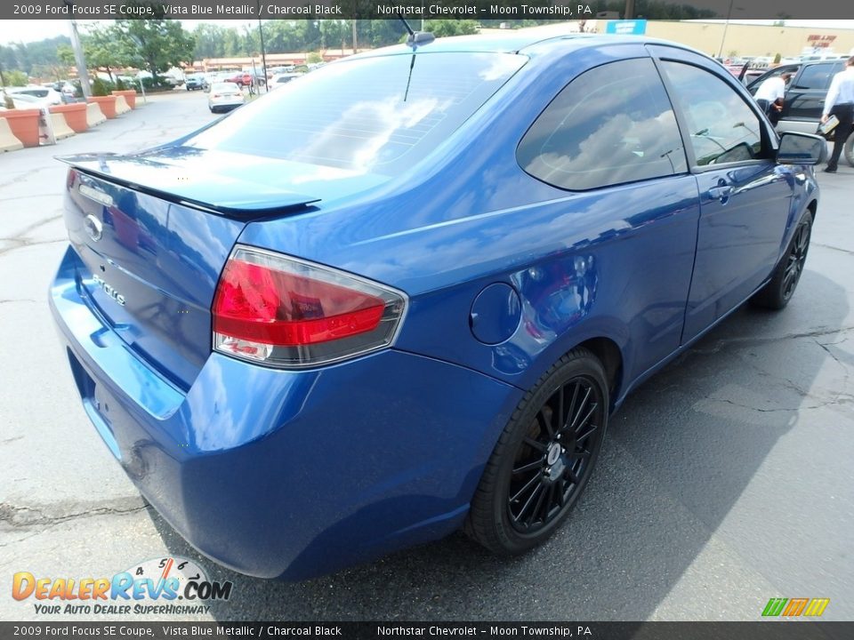2009 Ford Focus SE Coupe Vista Blue Metallic / Charcoal Black Photo #9