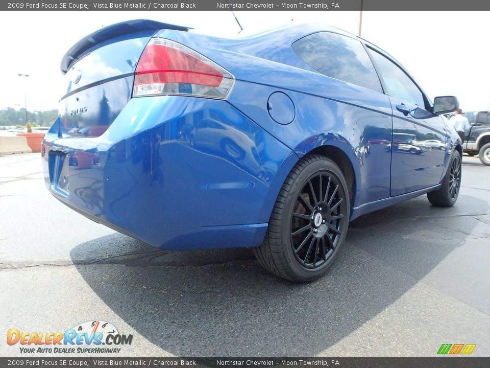2009 Ford Focus SE Coupe Vista Blue Metallic / Charcoal Black Photo #10