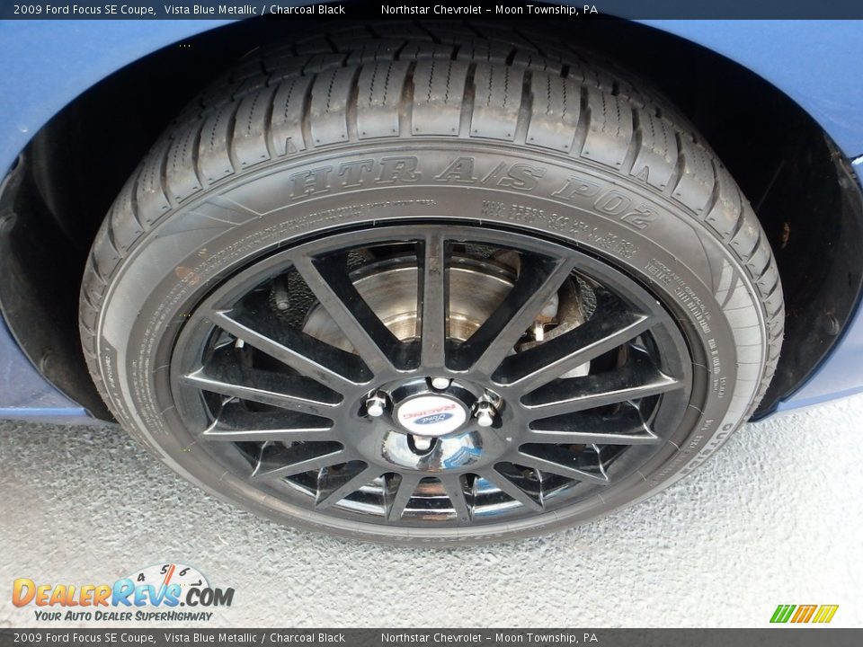 2009 Ford Focus SE Coupe Vista Blue Metallic / Charcoal Black Photo #13
