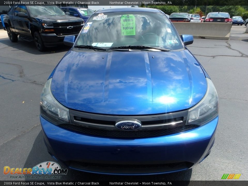 2009 Ford Focus SE Coupe Vista Blue Metallic / Charcoal Black Photo #16