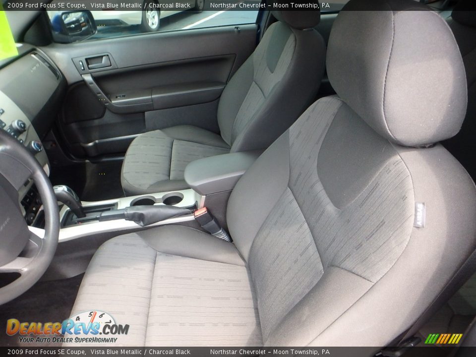 2009 Ford Focus SE Coupe Vista Blue Metallic / Charcoal Black Photo #21