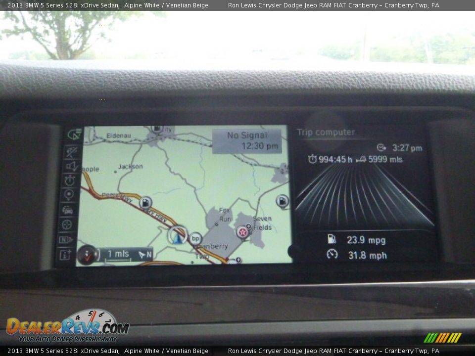 2013 BMW 5 Series 528i xDrive Sedan Alpine White / Venetian Beige Photo #18