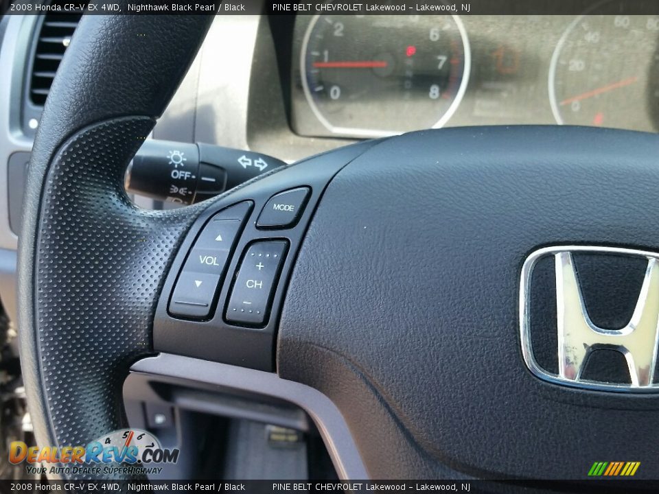 2008 Honda CR-V EX 4WD Nighthawk Black Pearl / Black Photo #14