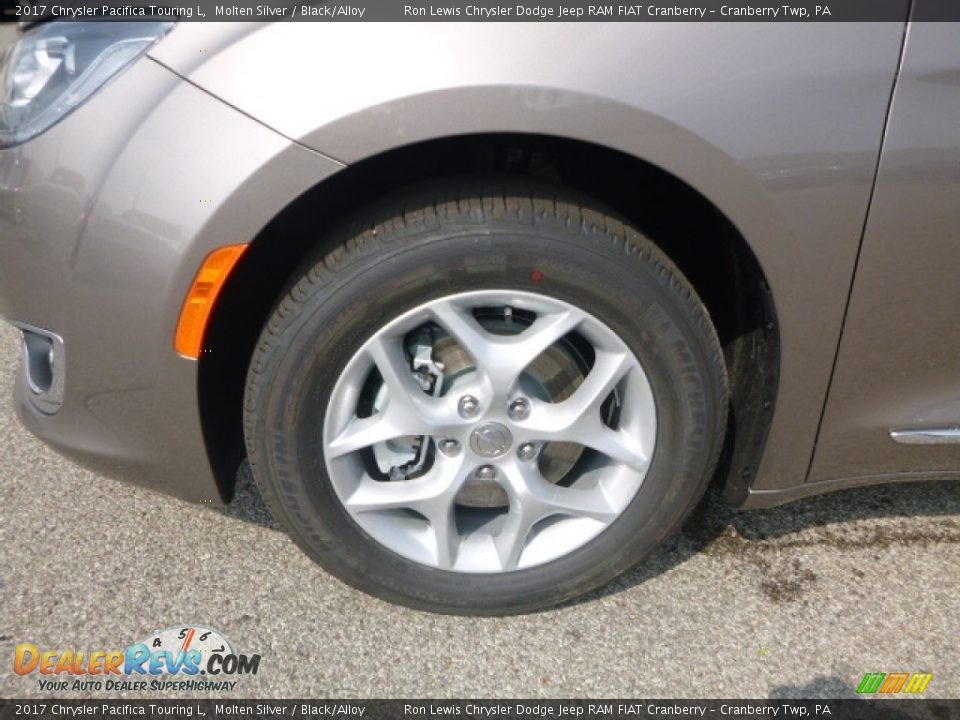 2017 Chrysler Pacifica Touring L Molten Silver / Black/Alloy Photo #2