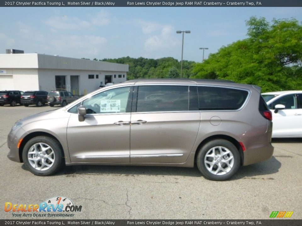 2017 Chrysler Pacifica Touring L Molten Silver / Black/Alloy Photo #4