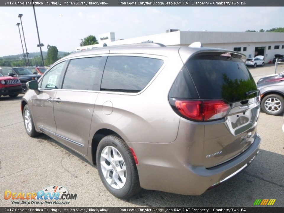 2017 Chrysler Pacifica Touring L Molten Silver / Black/Alloy Photo #5