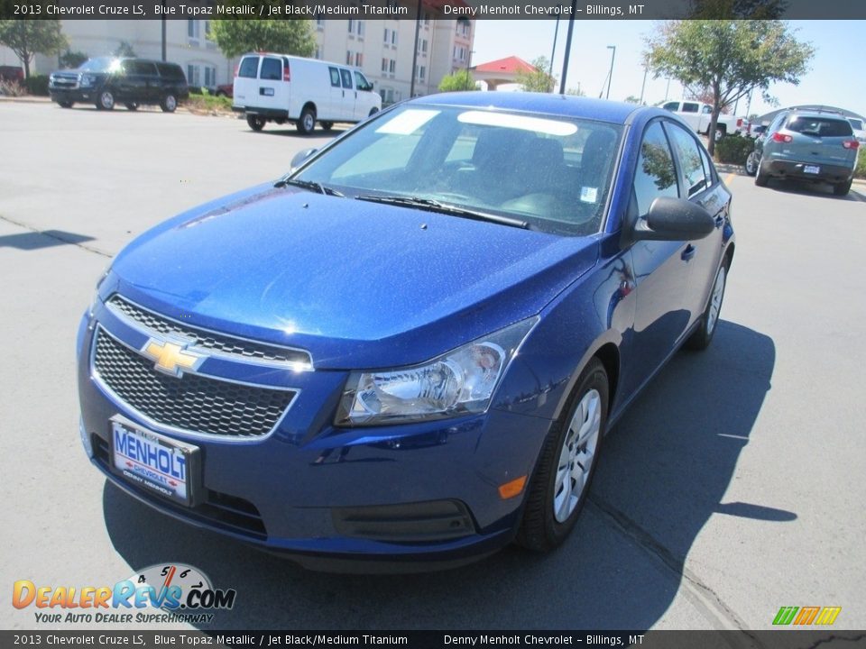 2013 Chevrolet Cruze LS Blue Topaz Metallic / Jet Black/Medium Titanium Photo #3