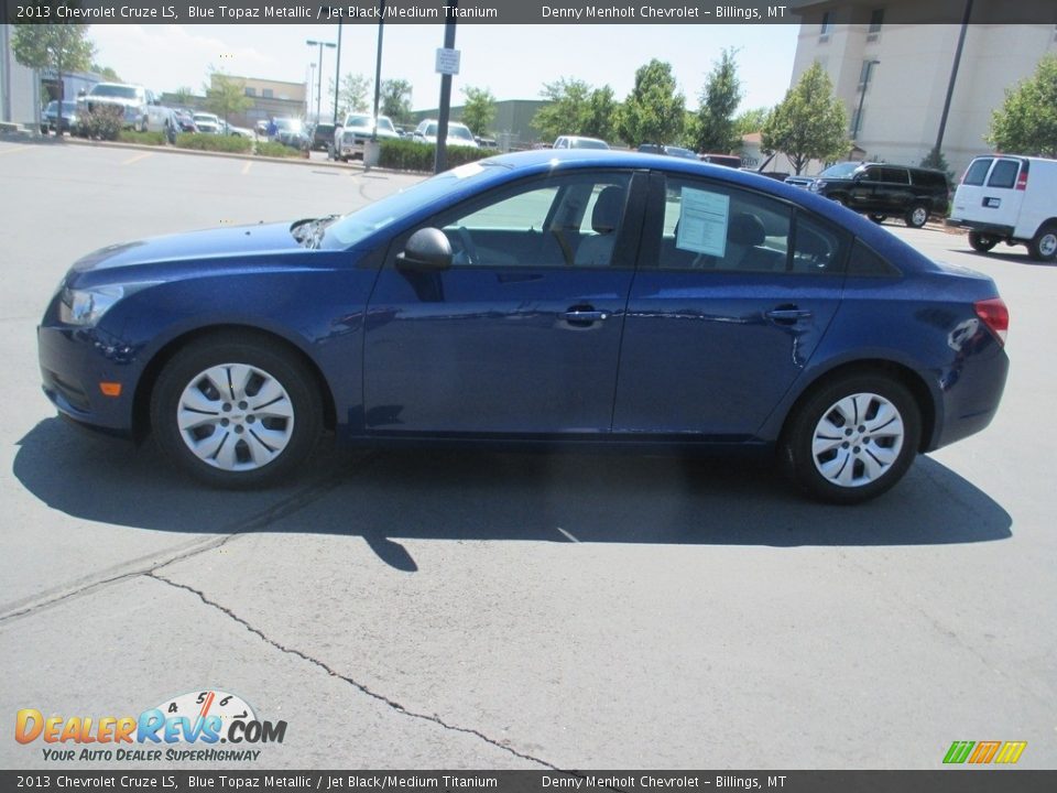 2013 Chevrolet Cruze LS Blue Topaz Metallic / Jet Black/Medium Titanium Photo #4