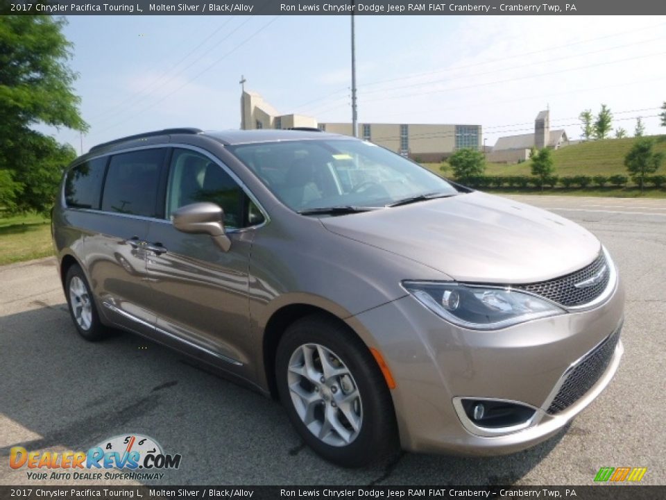 2017 Chrysler Pacifica Touring L Molten Silver / Black/Alloy Photo #11