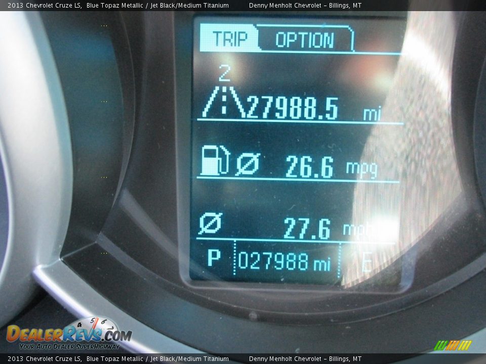 2013 Chevrolet Cruze LS Blue Topaz Metallic / Jet Black/Medium Titanium Photo #10