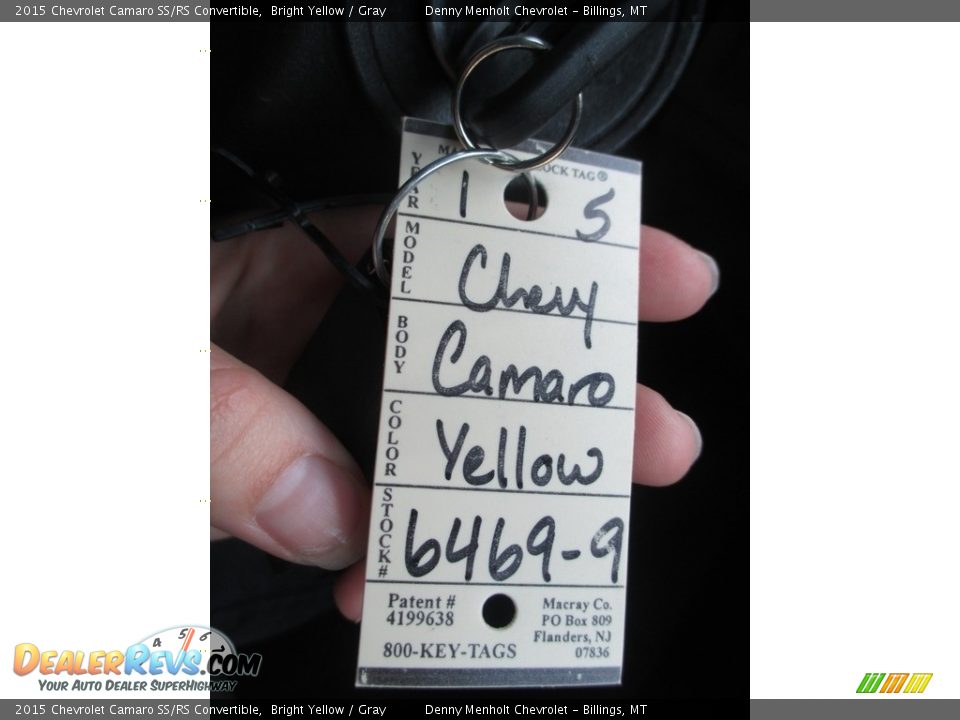 2015 Chevrolet Camaro SS/RS Convertible Bright Yellow / Gray Photo #13