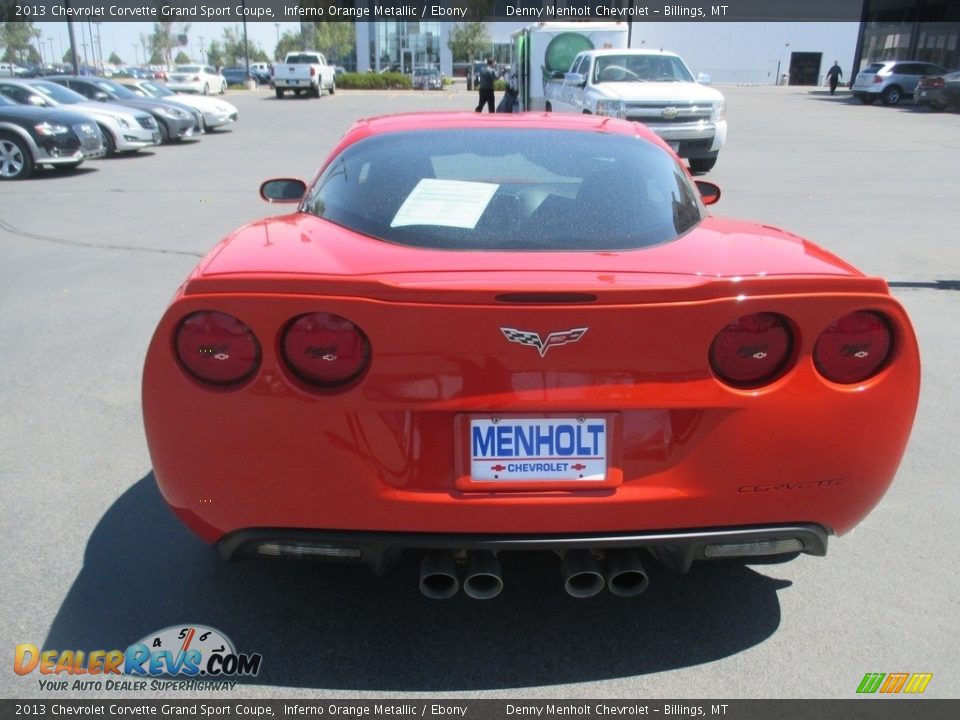 2013 Chevrolet Corvette Grand Sport Coupe Inferno Orange Metallic / Ebony Photo #6