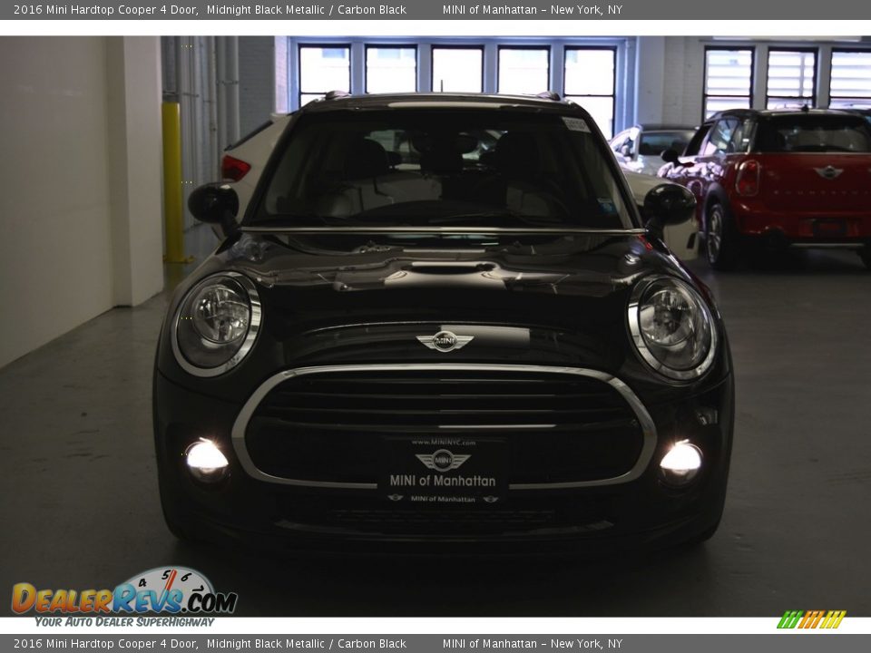 2016 Mini Hardtop Cooper 4 Door Midnight Black Metallic / Carbon Black Photo #2