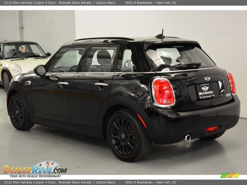 2016 Mini Hardtop Cooper 4 Door Midnight Black Metallic / Carbon Black Photo #4