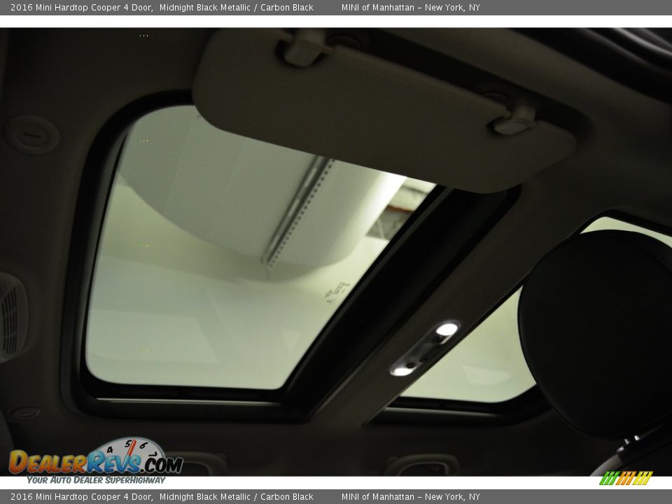 2016 Mini Hardtop Cooper 4 Door Midnight Black Metallic / Carbon Black Photo #9