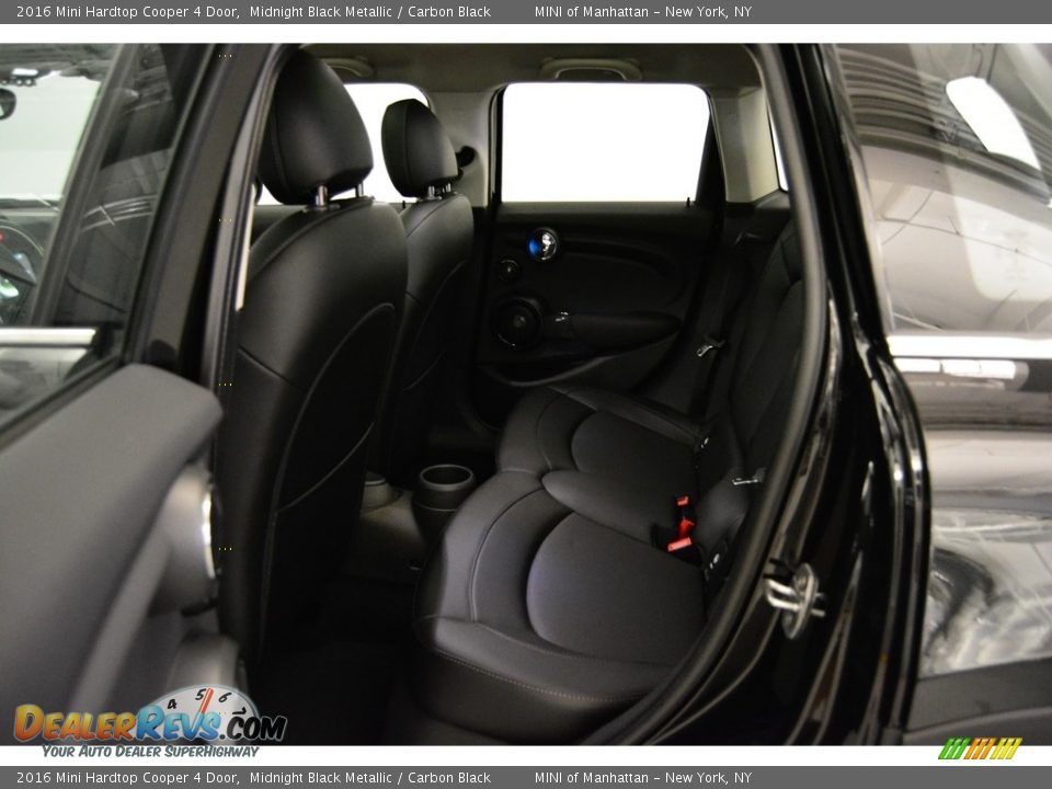 2016 Mini Hardtop Cooper 4 Door Midnight Black Metallic / Carbon Black Photo #11