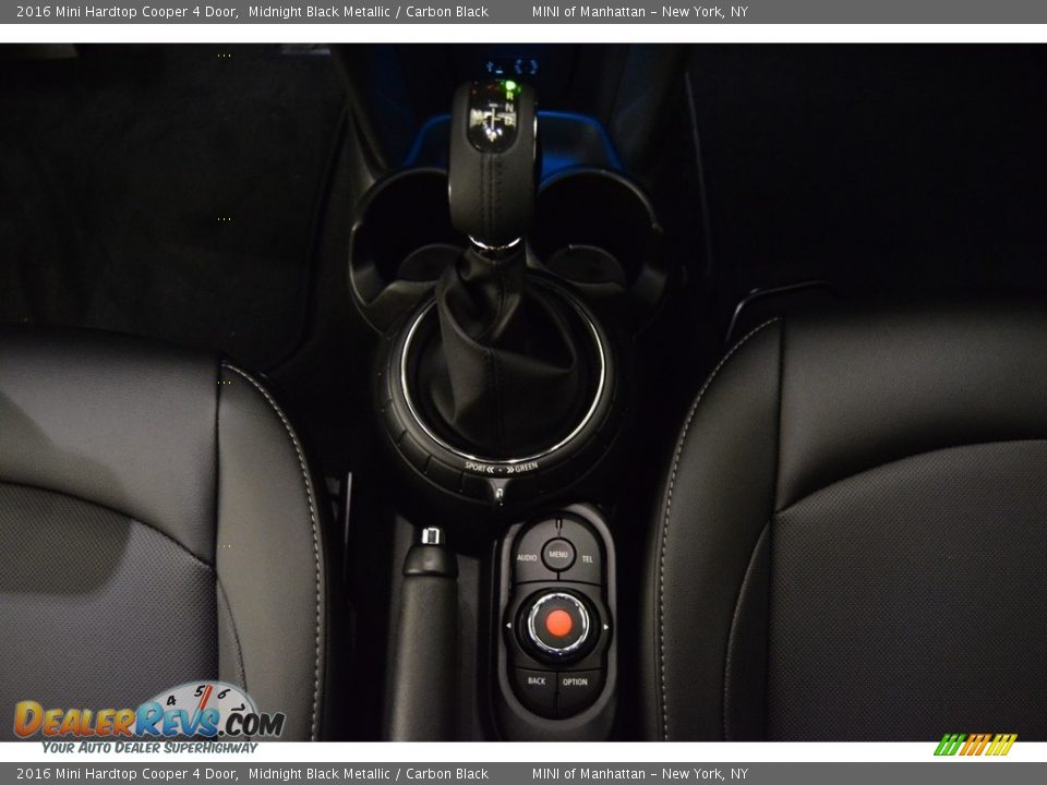 2016 Mini Hardtop Cooper 4 Door Midnight Black Metallic / Carbon Black Photo #14