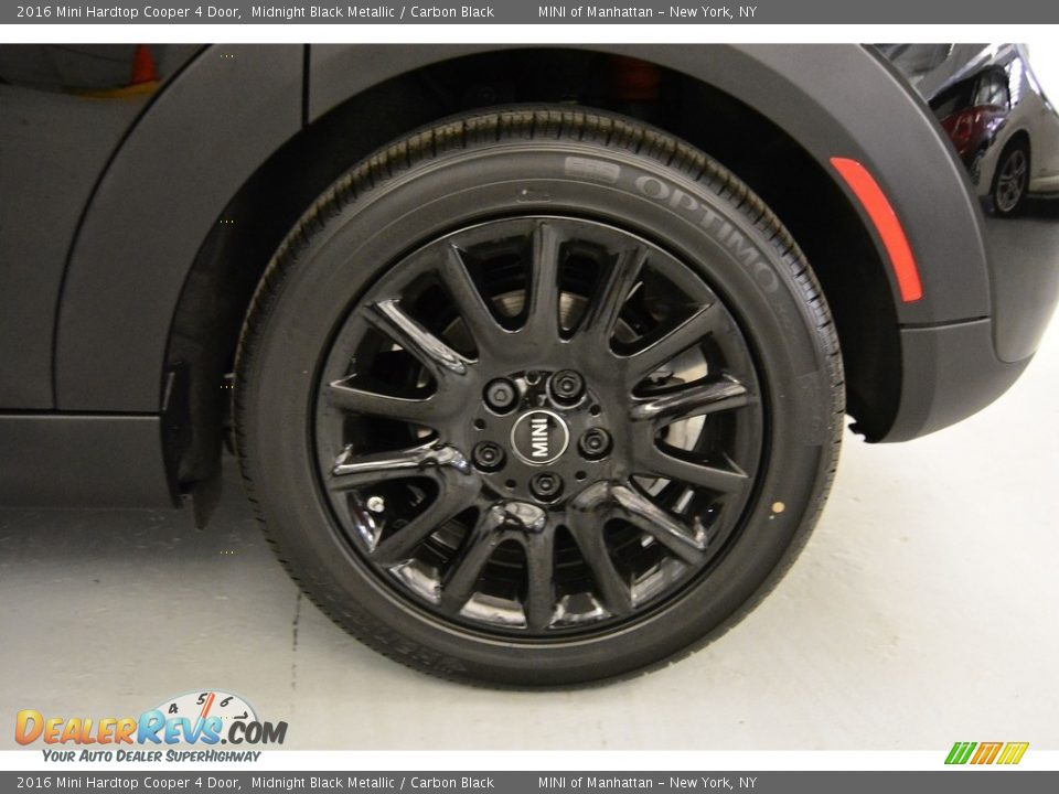 2016 Mini Hardtop Cooper 4 Door Midnight Black Metallic / Carbon Black Photo #19