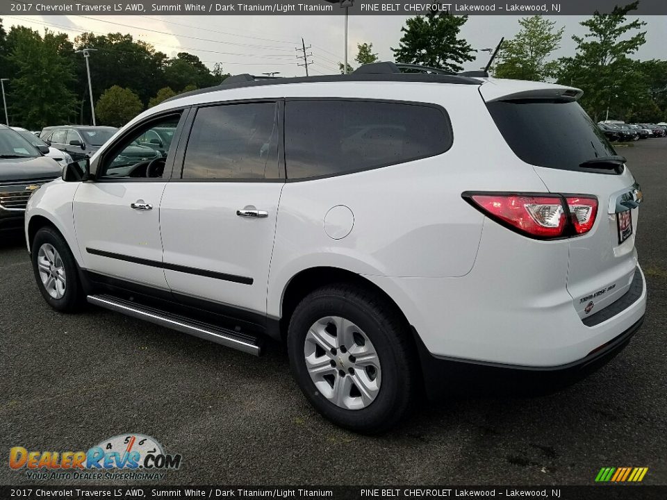 2017 Chevrolet Traverse LS AWD Summit White / Dark Titanium/Light Titanium Photo #4