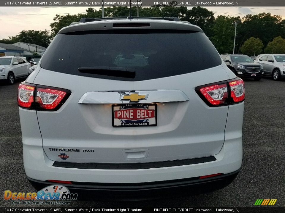 2017 Chevrolet Traverse LS AWD Summit White / Dark Titanium/Light Titanium Photo #5