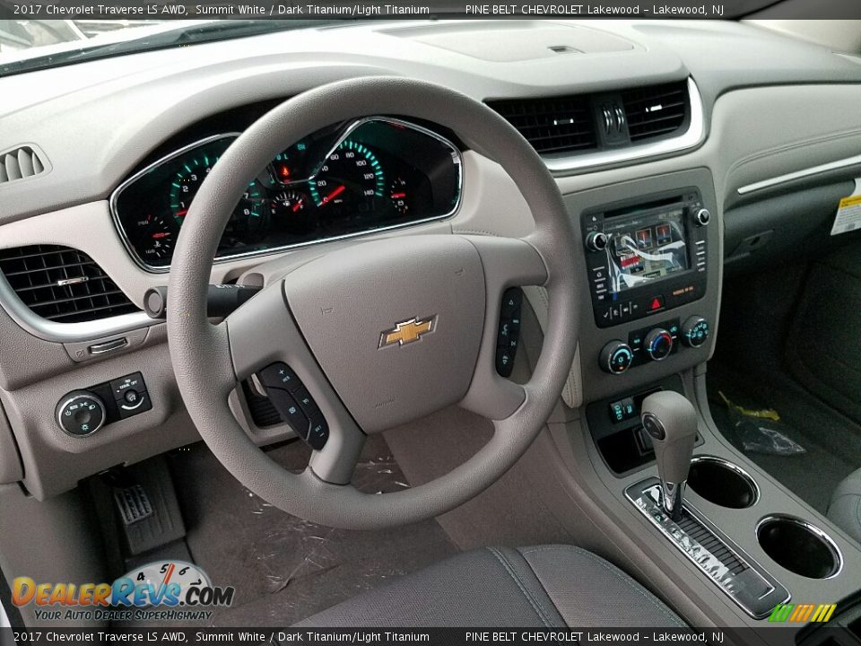 2017 Chevrolet Traverse LS AWD Summit White / Dark Titanium/Light Titanium Photo #8