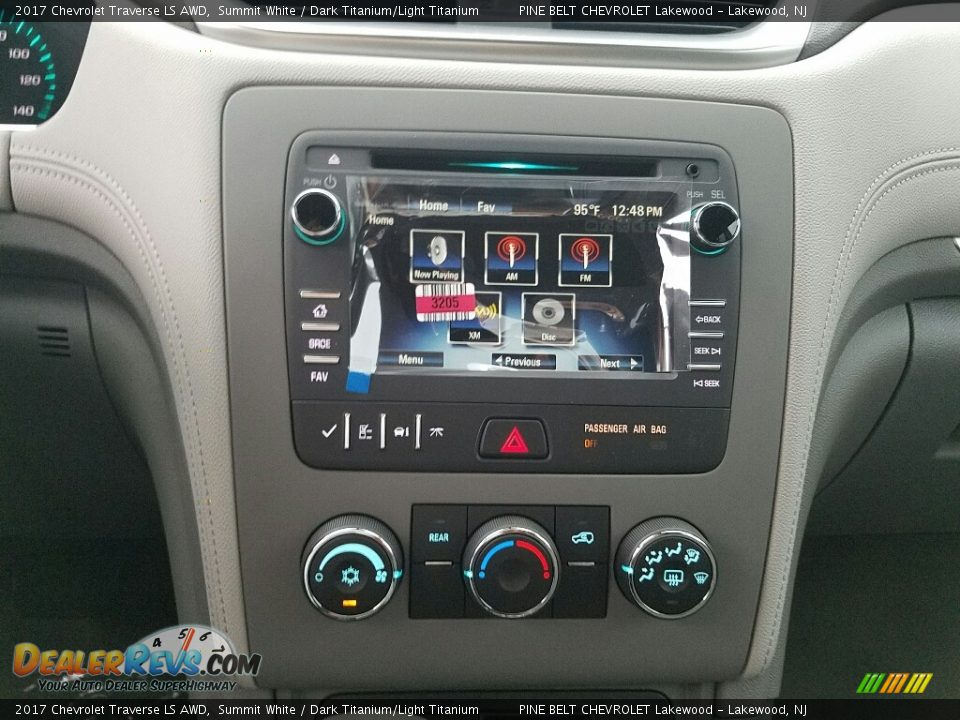 2017 Chevrolet Traverse LS AWD Summit White / Dark Titanium/Light Titanium Photo #9