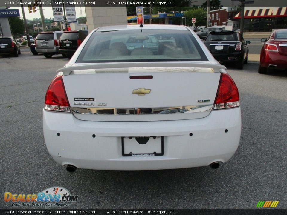 2010 Chevrolet Impala LTZ Summit White / Neutral Photo #5
