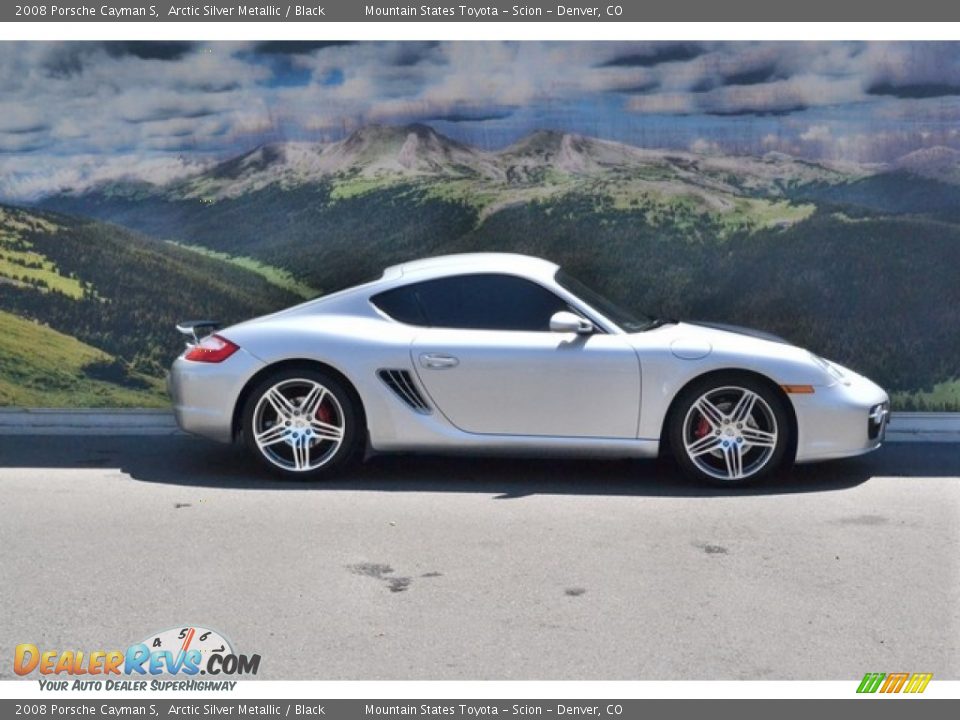 2008 Porsche Cayman S Arctic Silver Metallic / Black Photo #2
